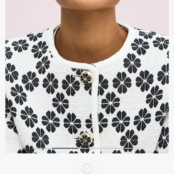 Kate Spade Spade Tweed Jacket, Sz 2 - Picture 3 of 9